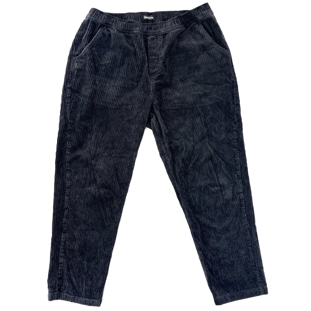 Toad&Co Black Corduroy Boot Cut Pants